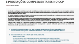 Modificações Contratuais e Trabalhos e Prestações Complementares no CCP - 3a Edição