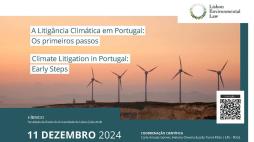 Conferência “A Litigância Climática em Portugal: Os primeiros passos”