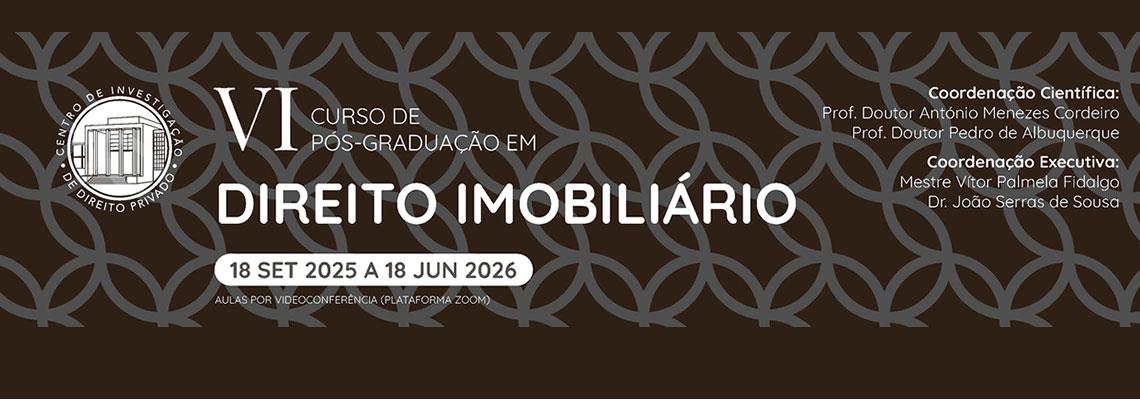 VI Curso de Pós-Graduação em Direito Imobiliário
