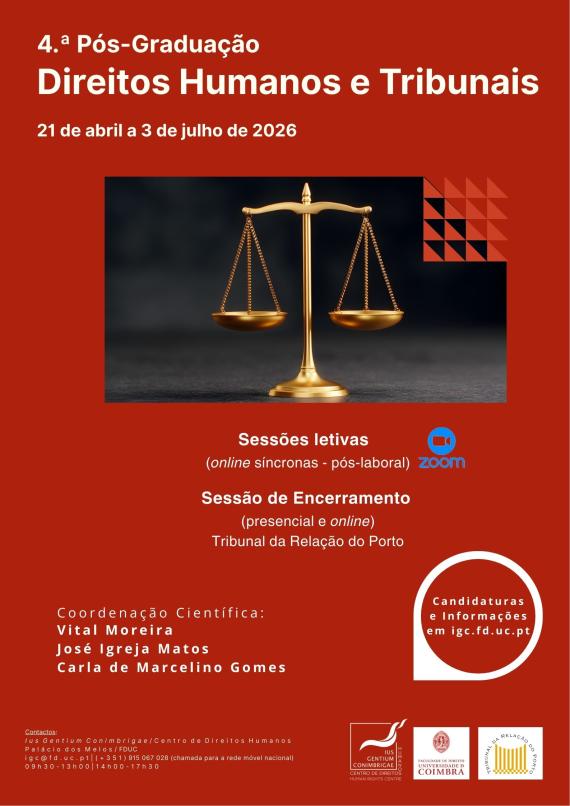 4ª Pós-Graduação em Direitos Humanos e Tribunais