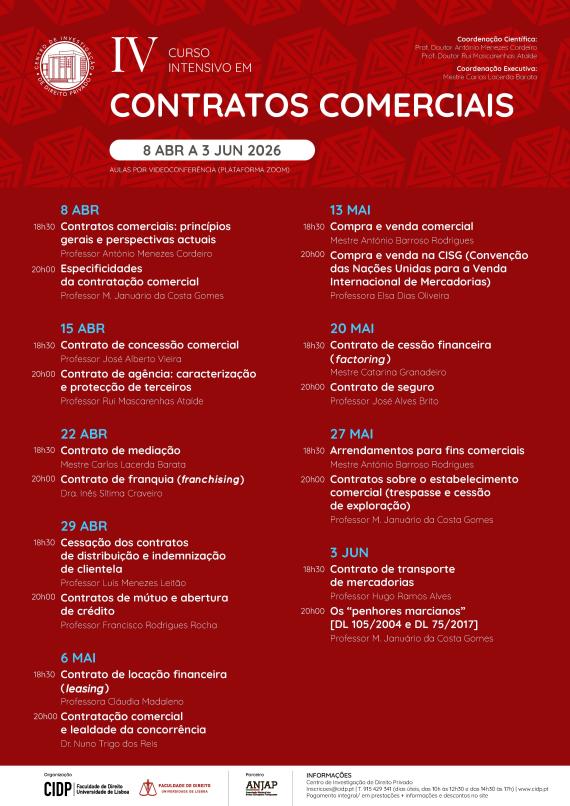 iv curso intensivo contratos comerciais