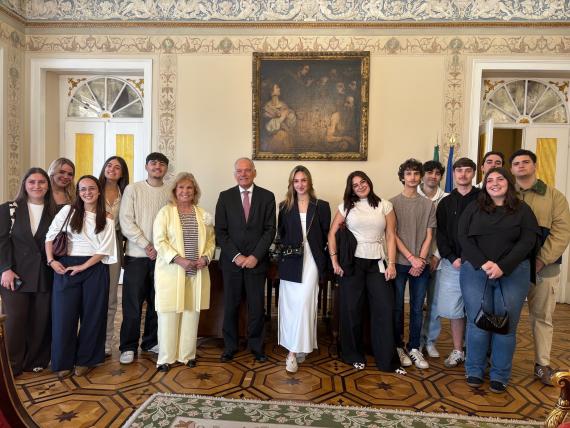 Visita de estudantes da Universidade Lusófona