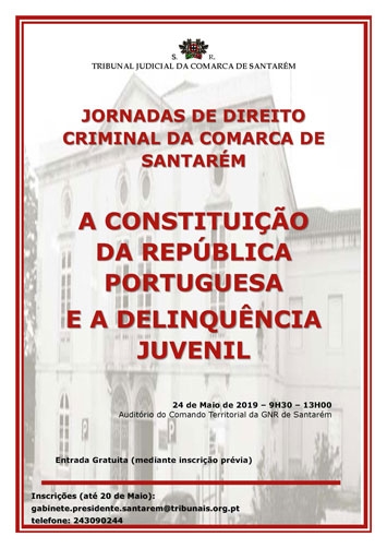 1.ªs Jornadas de Direito Criminal da Comarca de Santarém,