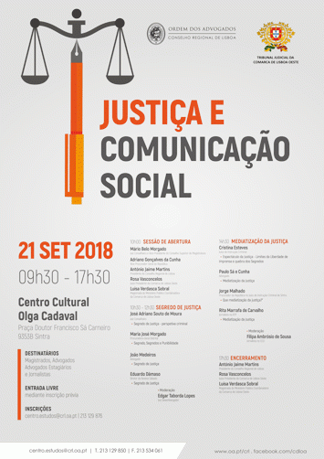 Justiça e Comunicação Social – Segredo de justiça