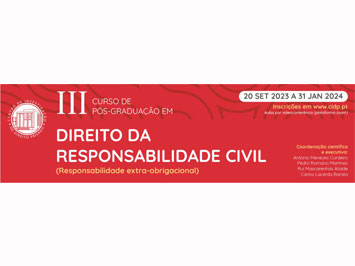 III Curso de Pós-Graduação em Direito da Responsabilidade Civil