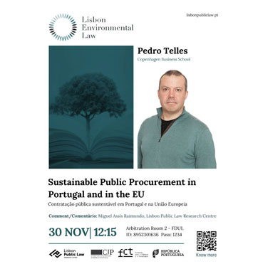 Contratação pública sustentável em Portugal e na União Europeia